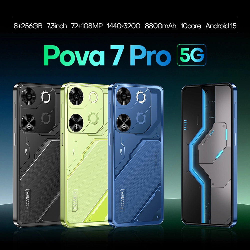 Smartphone 8GB RAM + 256GB ROM 10-core Android 15.0