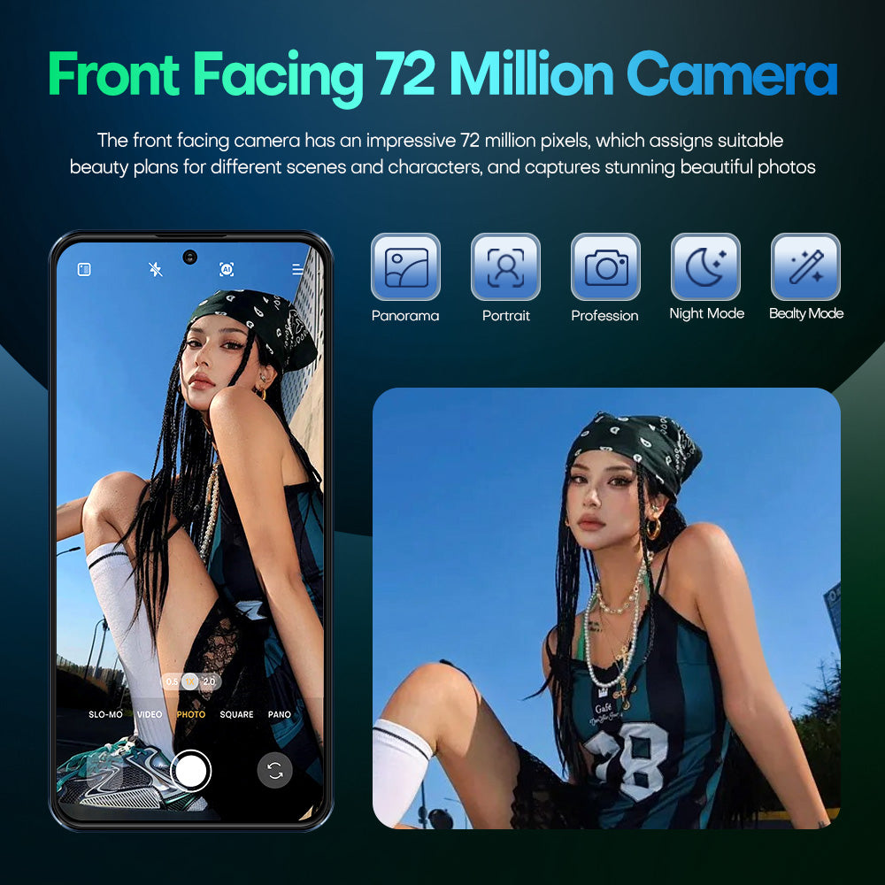 Smartphone 8GB RAM + 256GB ROM 10-core Android 15.0