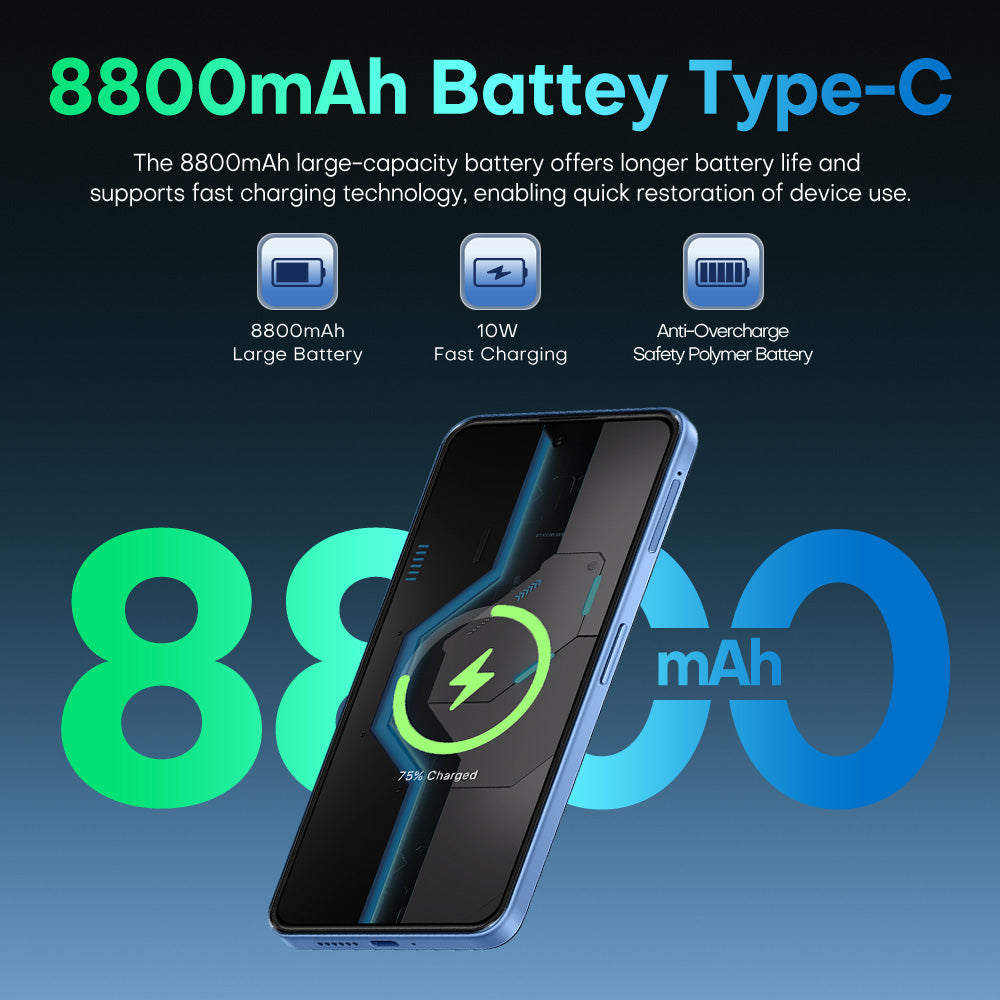 Smartphone 8GB RAM + 256GB ROM 10-core Android 15.0