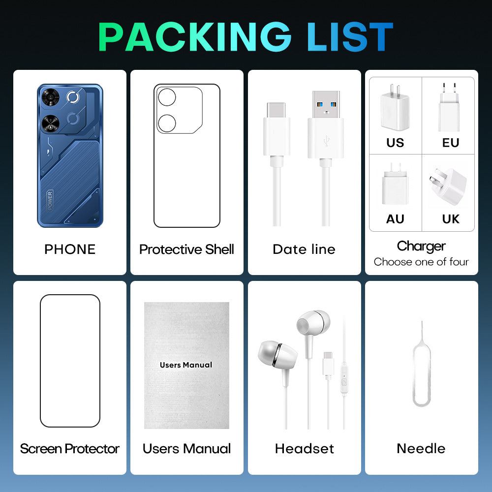 Smartphone 8GB RAM + 256GB ROM 10-core Android 15.0