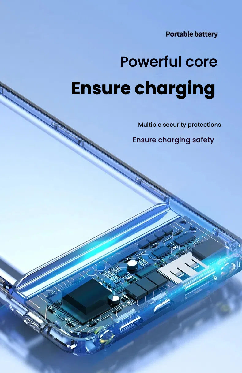 66W Super Fast Charging Power Bank 20000mAh USB C for iPhone Samsung Xiaomi Powerbank with LED Light Portable Charger Station