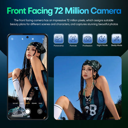 Smartphone 8GB RAM + 256GB ROM 10-core Android 15.0