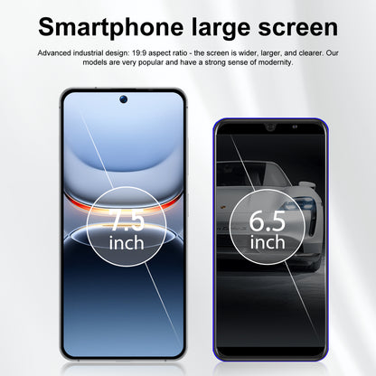 7.3 inch Smartphone 8GB RAM + 256GB ROM 10-core Android 14.0