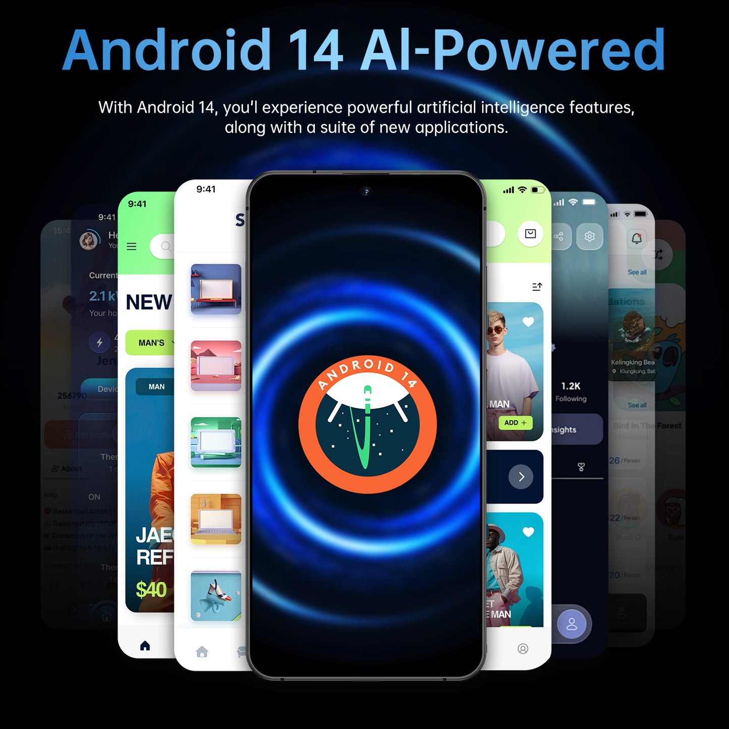 7.3 inch Smartphone 8GB RAM + 512GB ROM 10-core Android 14.0