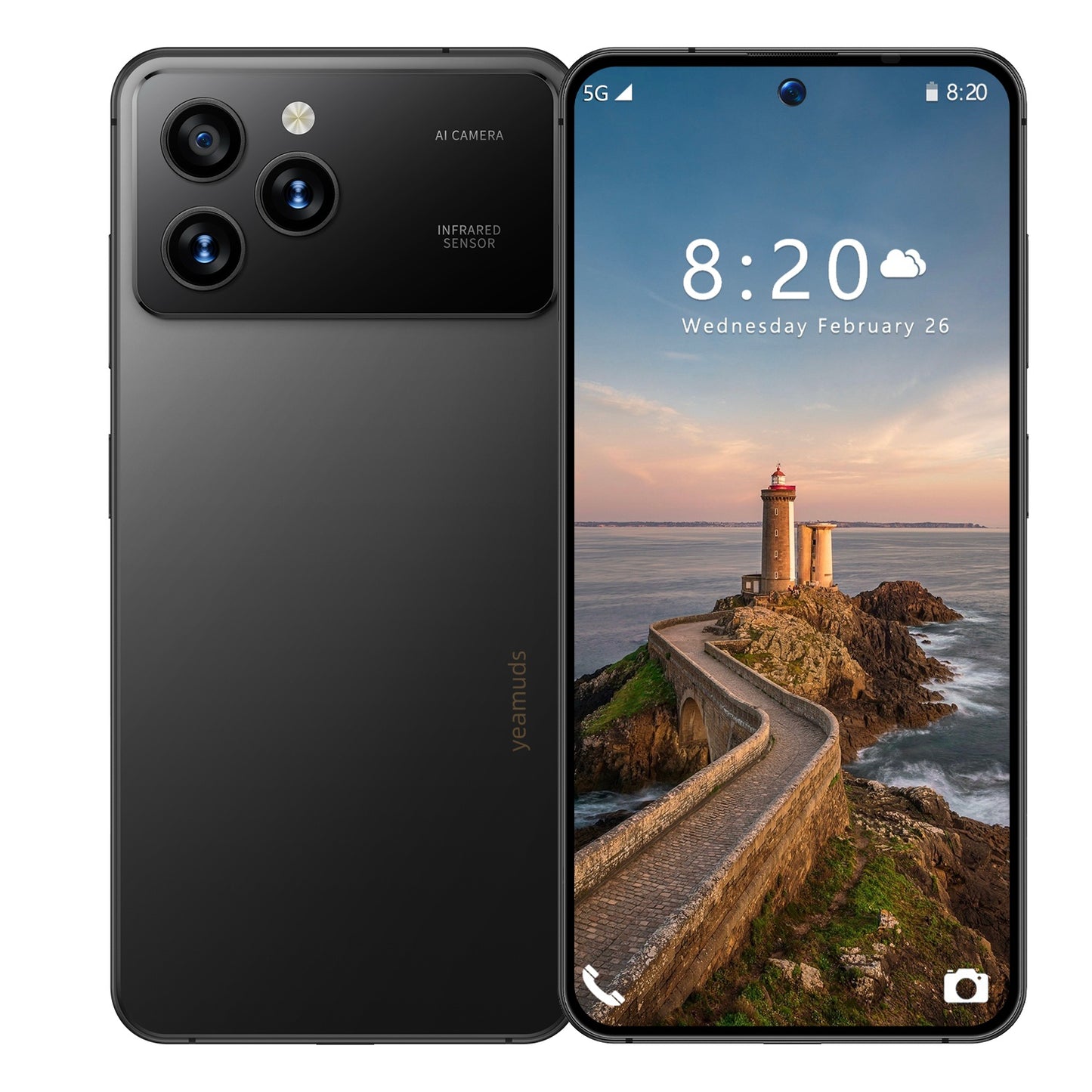 7.3 inch Smartphone 8GB RAM + 256GB ROM 10-core Android 14.0