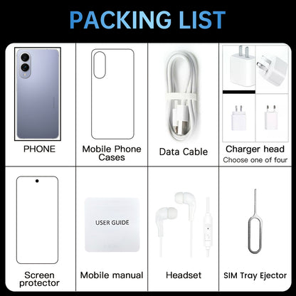 7.3 inch Smartphone 8GB RAM + 512GB ROM 10-core Android 14.0