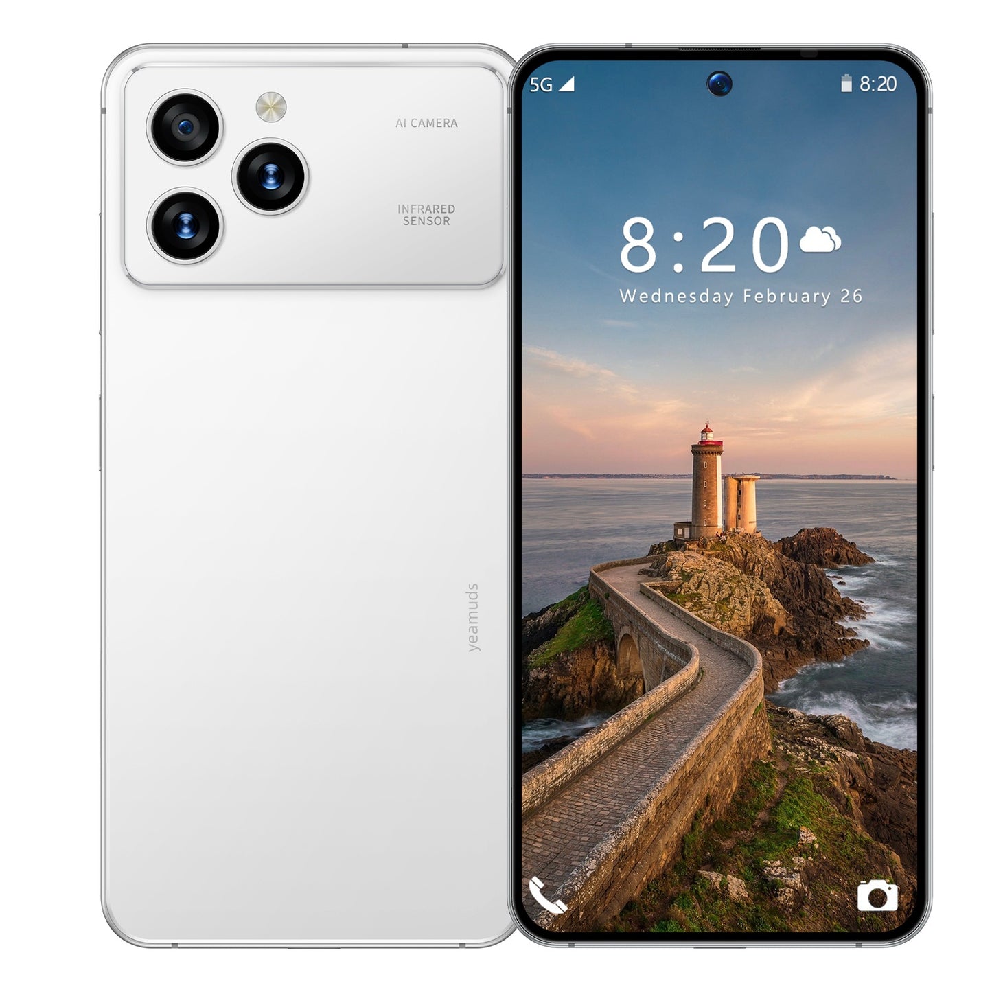 7.3 inch Smartphone 8GB RAM + 256GB ROM 10-core Android 14.0