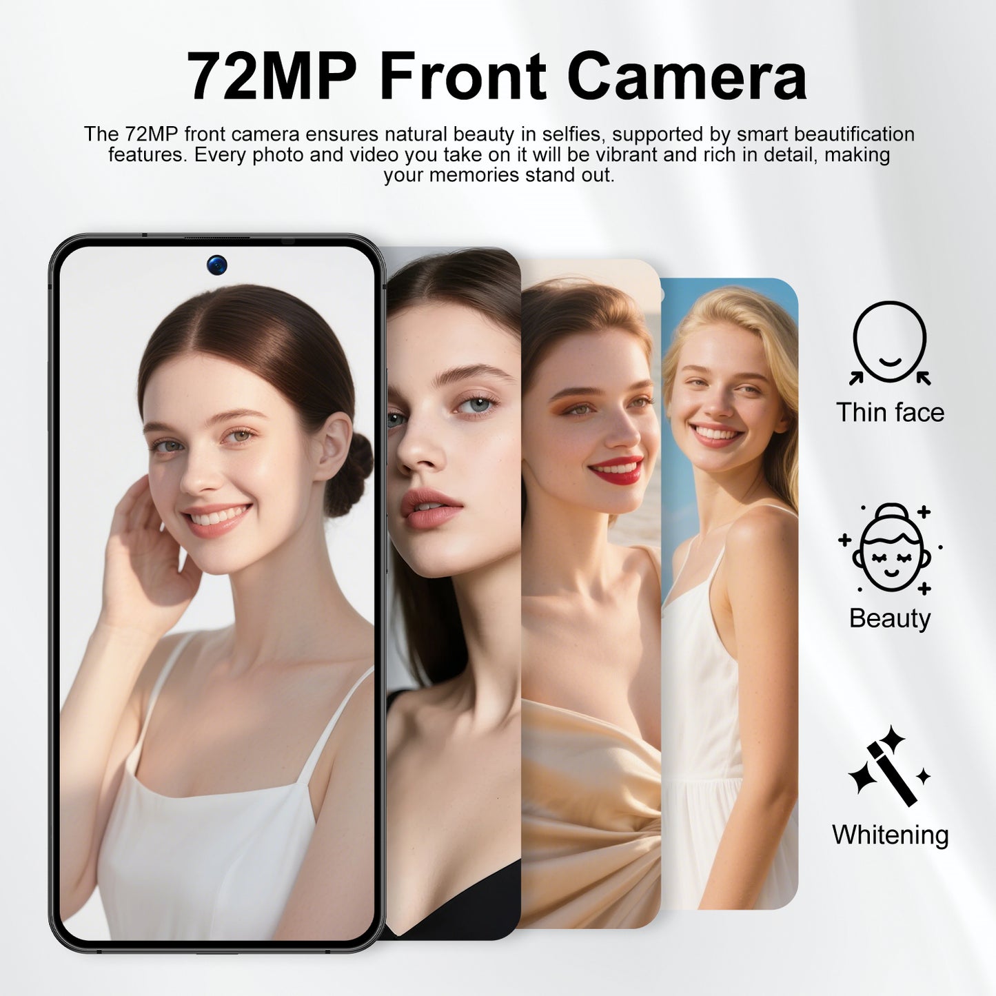 7.3 inch Smartphone 8GB RAM + 256GB ROM 10-core Android 14.0