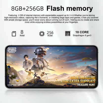 7.3 inch Smartphone 8GB RAM + 256GB ROM 10-core Android 14.0