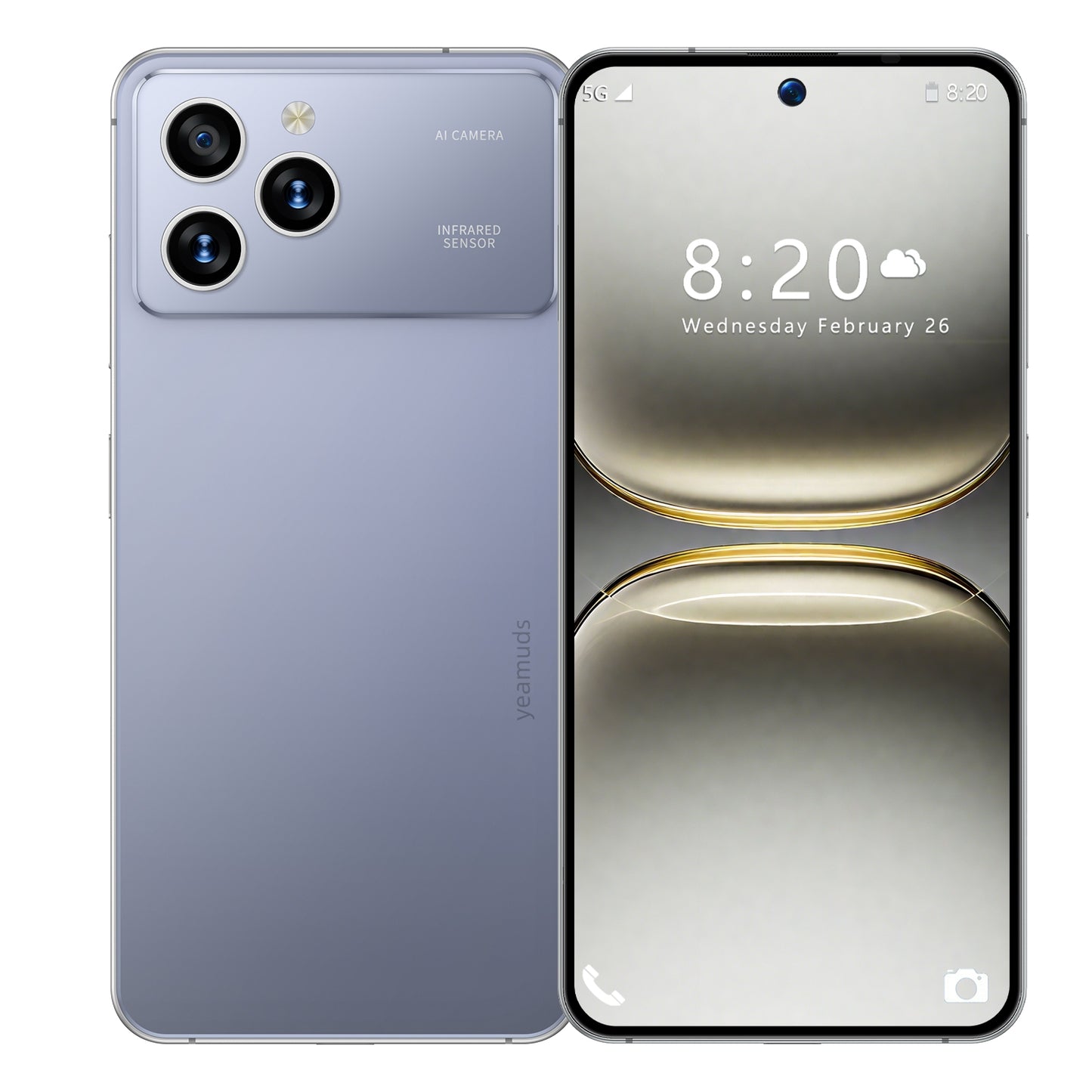 7.3 inch Smartphone 8GB RAM + 256GB ROM 10-core Android 14.0