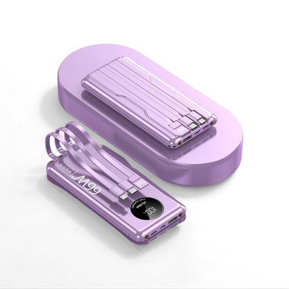 66W Super Fast Charging Power Bank 20000mAh USB C for iPhone Samsung Xiaomi Powerbank with LED Light Portable Charger Station